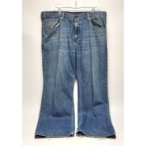 Old Navy Men's Loose Straight Fit Jeans 38x30 100% Cotton Light Wash